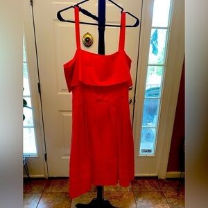 Eliza J Vibrant Red Sleeveless Dress